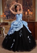 2014 Multi-color Puffy Sweetheart Quinceanera Dresses with Hand Made Flowers