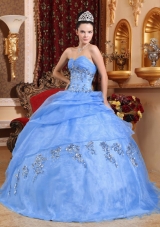 2014 New Style Puffy Sweetheart Beading Quinceanera Dresses with Appliques