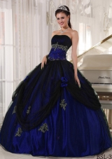 Ball Gown Strapless Pretty Quinceanera Dress with Beading and Appliques