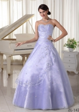 New Style Sweetheart Appliques and Beading A-line Quinceanera Dresses For 2014
