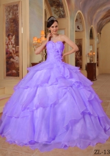 2014 Elegant Purple Ball Gown Sweetheart Beading Quinceanera Dresses