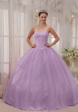 Brand New Lavender Sweetheart Beading Puffy Quinceanera Dresses for 2014