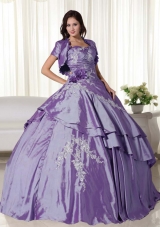 New Style Puffy Strapless Appliques Quinceanera Dresses for 2014