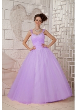 2014 Spring Pretty Puffy Straps Beading Quinceanea Dresses