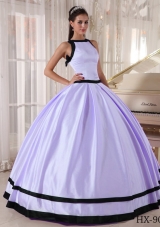Sweet Puffy Bateau 2014 Quinceanera Dresses with Sweetheart