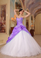 2014 Princess Sweetheart Beading Quinceanera Dresses with Appliques
