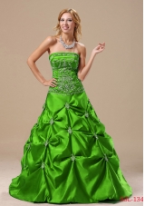 Princess 2014 Quinceanera Dresses with Embroidery Pick-ups