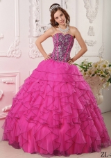 Sweetheart Beaded Decorate Bodice Quinceanera Dress for Spring
