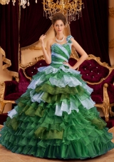 Perfect Princess One Shoulder Quinceanera Dresses with Ruffles