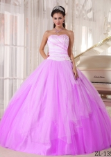 Affordable Sweetheart Tulle Sweet 16 Dresses with Beading