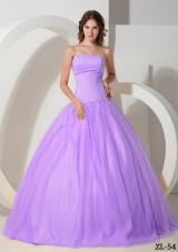 Ball Gown Strapless Beading Quinceanera Dresses Gowns