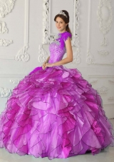 Strapless Beading Dress For Quinceanera with Appliques and Beading