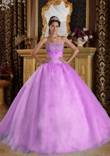 Sweetheart Beading Quinceanera Gowns with Appliquues and Ruching