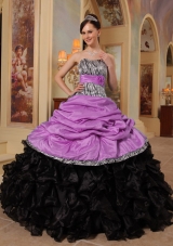 Sweetheart Ruffles and Pick-ups Quinceanera Dress with Ball Gown