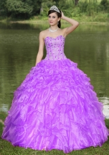 Clearance Beading and Ruffled Layers Quinceanera Dress With Sweetheart
