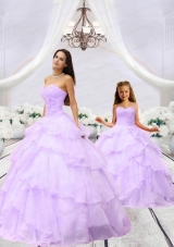 Affordable Beading and Ruching Lilac Princesita Dress for 2015