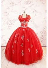 2015 Ball Gown Sweetheart Appliques Quinceanera Dresses