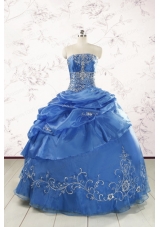 Exclusive Royal Blue Quinceanera Dresses with Appliques For 2015