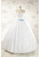 Discount White Quinceanera Dresses with Appliques