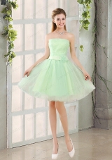 The Most Popular Strapless A Line Prom Dress with Lace Up