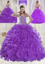 Hot Sale Sweetheart Beading 2015 Quinceanera Dresses in Sweet 16