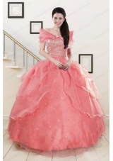 Elegant Beaded Ball Gown Sweetheart Quinceanera Dresses