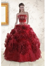 Unique Quinceanera Dresses with Hand Made Flowers for 2015