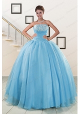 New Style Strapless Quinceanera Dresses with Appliques