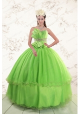 Most Popular Sweetheart  Quinceanera Gowns with Beading and Bowknot