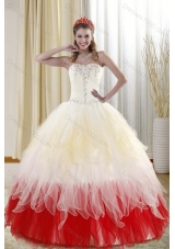 2015 Affordable Sweetheart Quinceanera Dresses with Beading