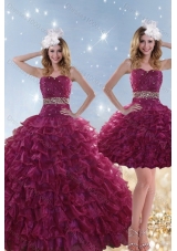 Fashionable Beading and Ruffles Quinceanera Dresses with Floor Length