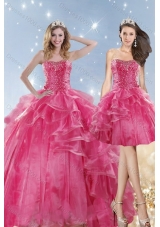 2015 Fashionable Dresses for Quinceanera with Beading and Ruffles