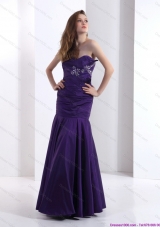 2015 Popular Prom Dresses with Beading and Ruching