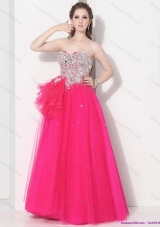 2015 Gorgeous Hot Pink Sweet Sixteen Dresses with Rhinestones