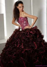 2015 Modest Multi Color Quinceanera Gowns with Ruffles and Appliques