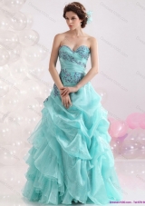 2015 Perfect Sweetheart Floor Length Quinceanera Dresses with Appliques