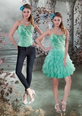 2015 Sweetheart Detachable Prom Skirts with Beading and Ruffles
