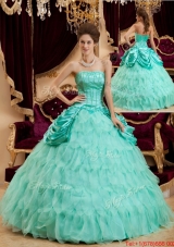 Most Popular Ball Gown Floor Length Ruffles Quinceanera Dresses