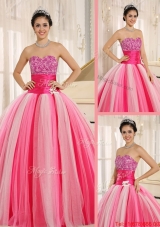 Fall Best Selling Strapless Lace Up Quincanera Dresses in Multi Color