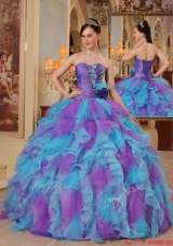 Luxurious Multi Color Ball Gown Sweetheart Quinceanera Dresses