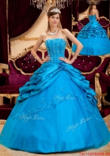 Romantic Ball Gown Strapless Floor Length Sweet Fifteen Dresses