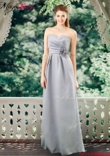 Romantic Empire Sweetheart Prom Dresses with Hand Made Flowers