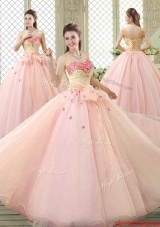 Popular Sweetheart Beading Quinceanera Dresses with Bowknot and Appliques