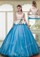 Classical Ball Gown Scoop Quinceanera Dresses with Beading