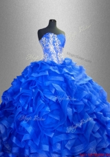 Beaded Sweetheart Luxurious Quinceanera Gowns with Ruffles