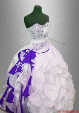 Fashionable Beaded and Pick Ups Quinceanera Gowns in Multi Color