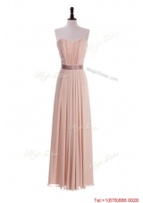 Custom Made Empire Sweetheart Ruching Prom Dresses with Belt