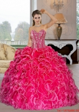 Elegant Sweetheart Ball Gown Quinceanera Dresses with Beading and Ruffles