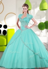 2015 Most Popular Sweetheart Ball Gown Quinceanera Gown with Appliques