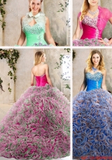 2016 Classical Sweetheart Quinceanera Dresses with Beading and Ruffles